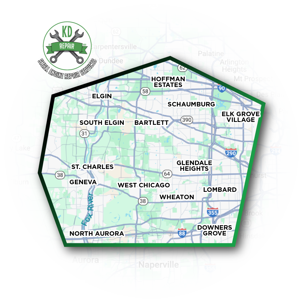 Service area map